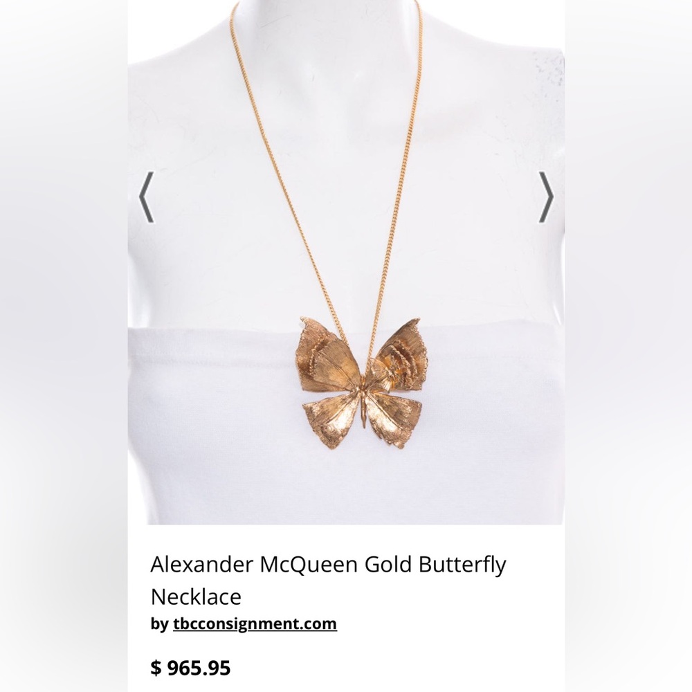 Alexander McQueen Butterfly Necklace - Picture 9 of 12